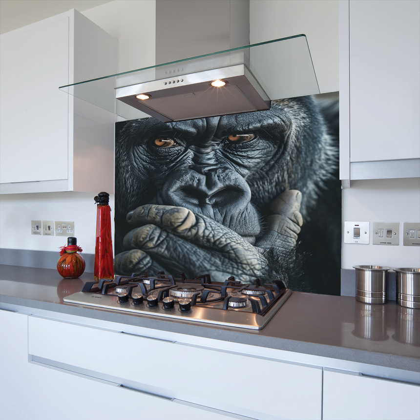 Printed Glass Kitchen Splashback Thinking Gorilla