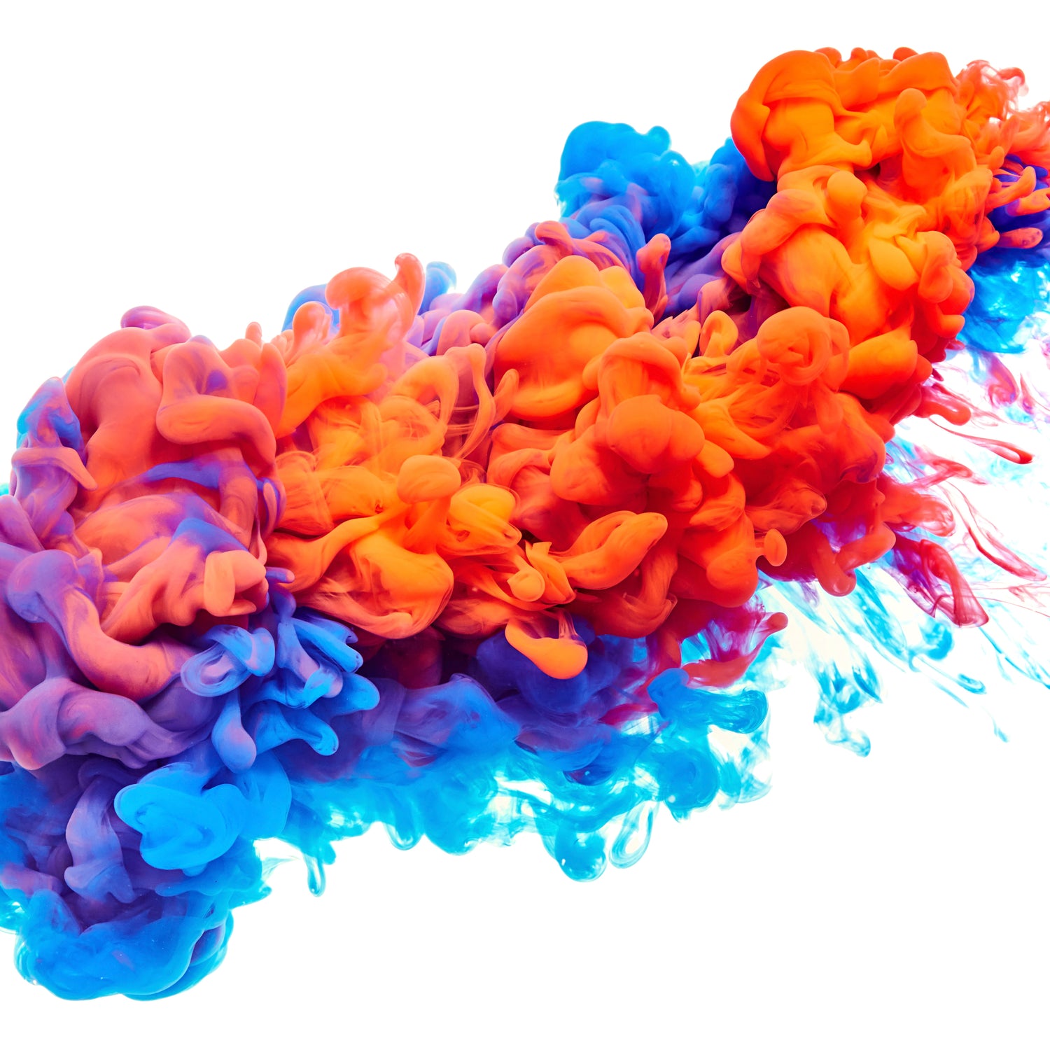 Printed Glass Kitchen Splashback Red & Blue Ink