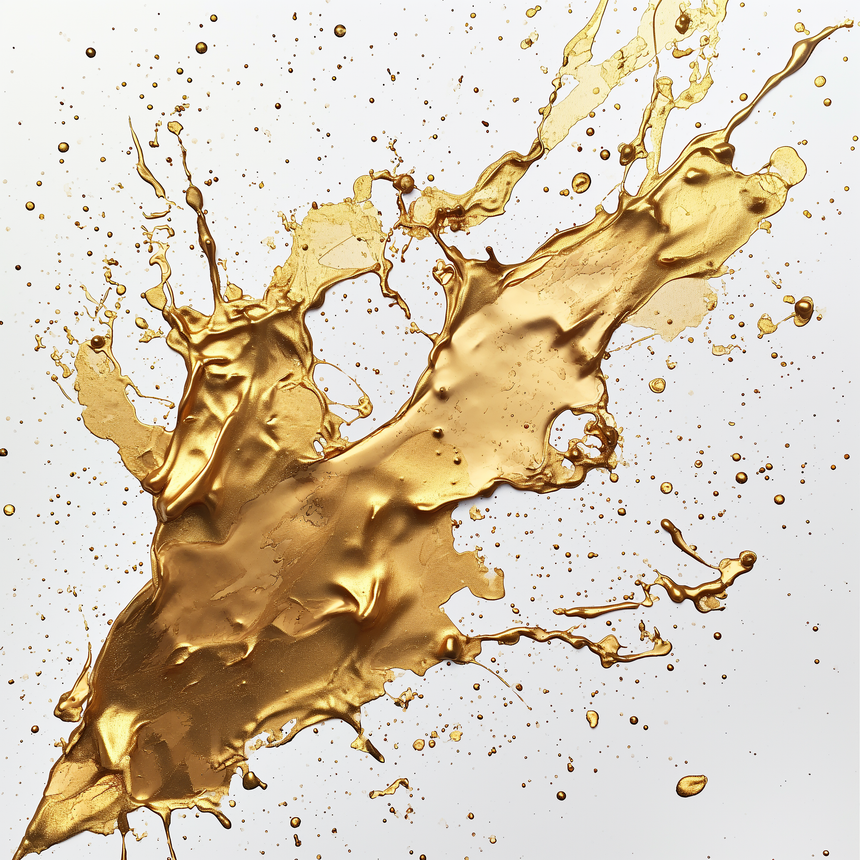 Printed Glass Kitchen Splashback Gold Splash