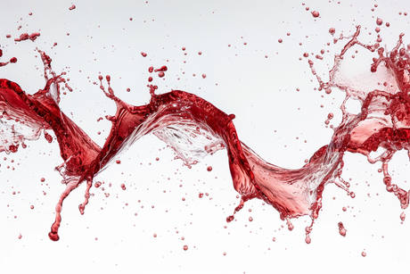 Printed Glass Kitchen Splashback Red Splash