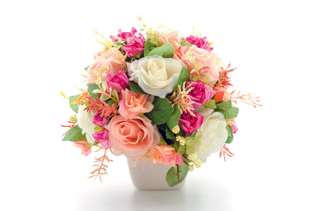 Printed Glass Kitchen Splashback Flower Pot