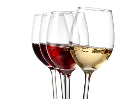 Printed Glass Kitchen Splashback 3 Wine Glasses