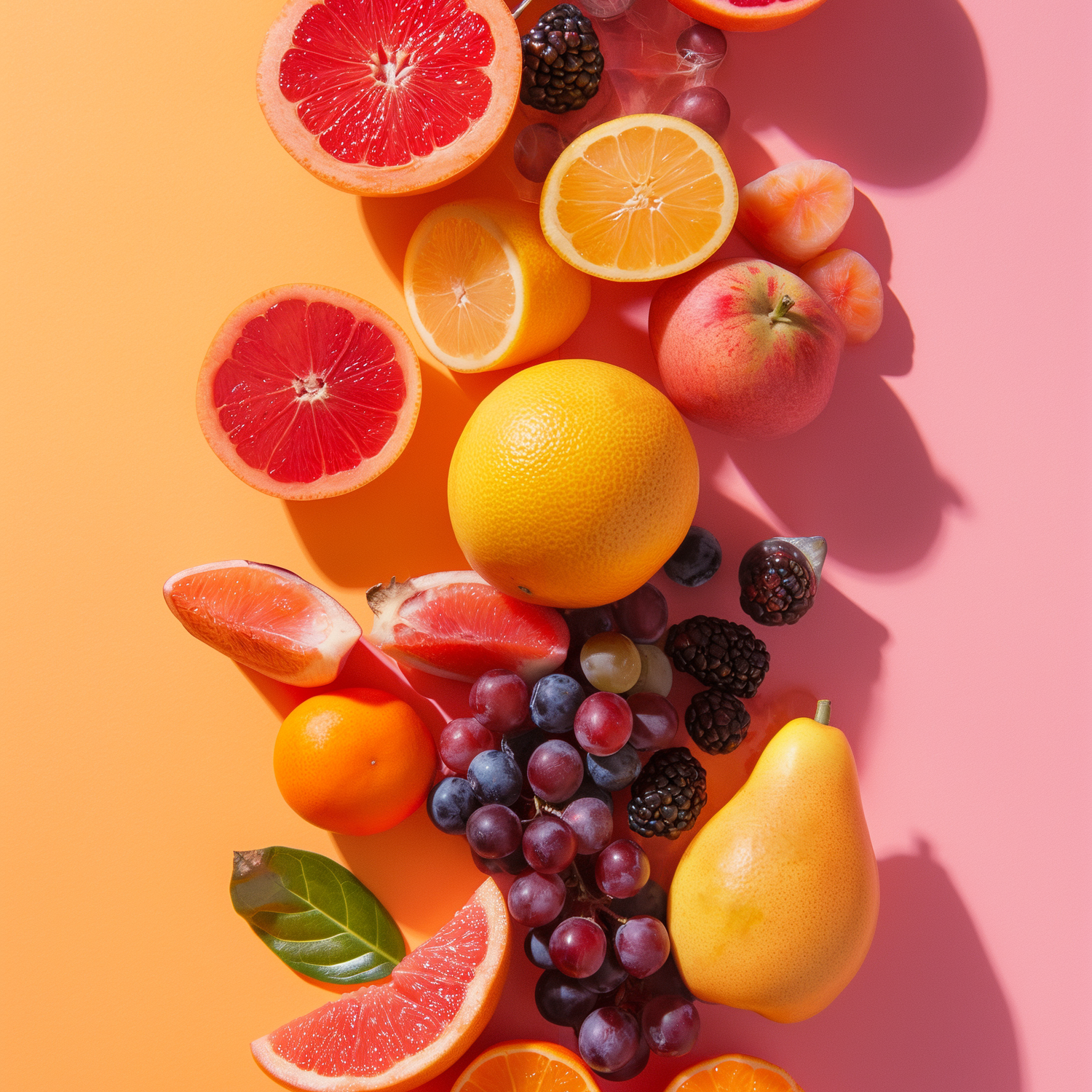 Colourful Fruit Glass Wall Art