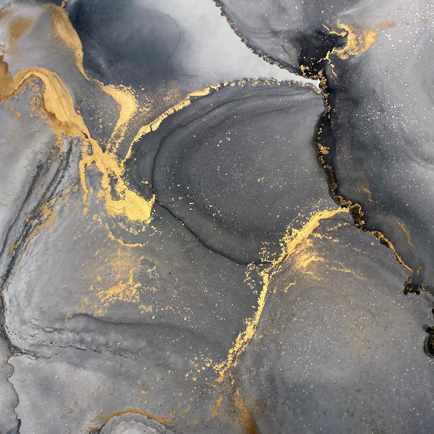 Printed Glass Kitchen Splashback Grey Marble