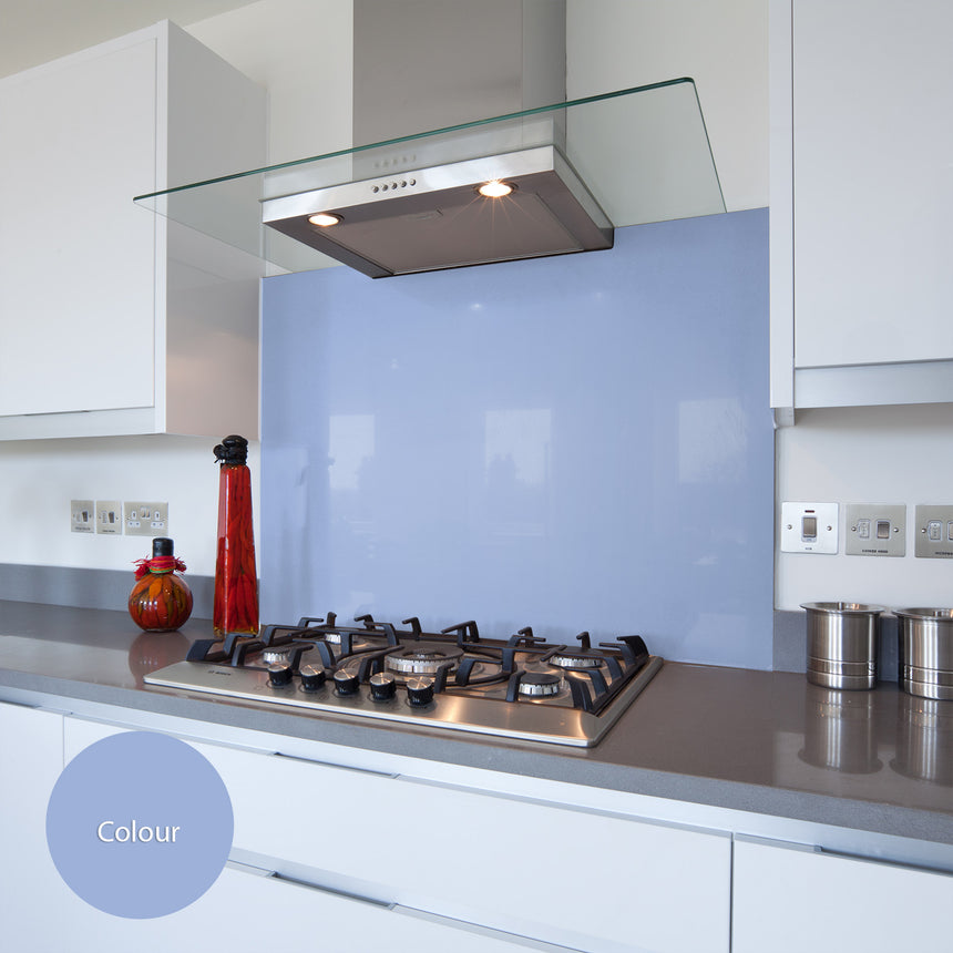 Berry Blue Glass Splashback