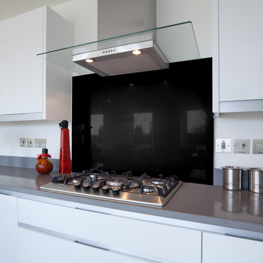 Black Glass Splashback