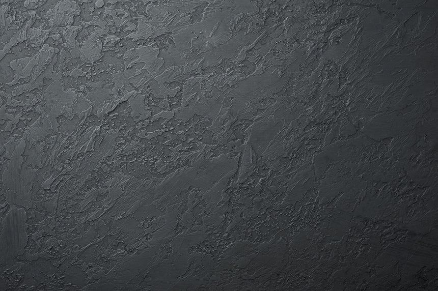 Black plaster glass splashback