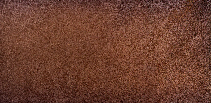Brown leather glass kitchen splashback