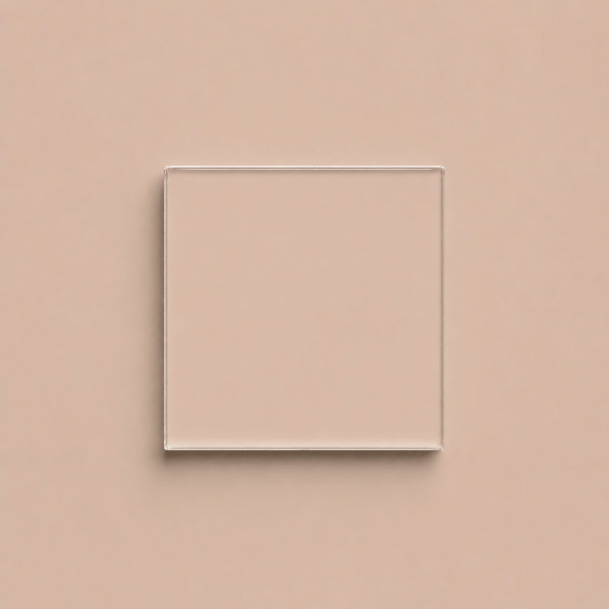 Pink Plaster Glass Splashback