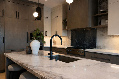 antique mirror splashback
