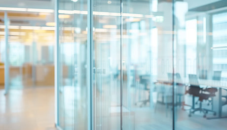 office glass windows showing how does switchable glass work