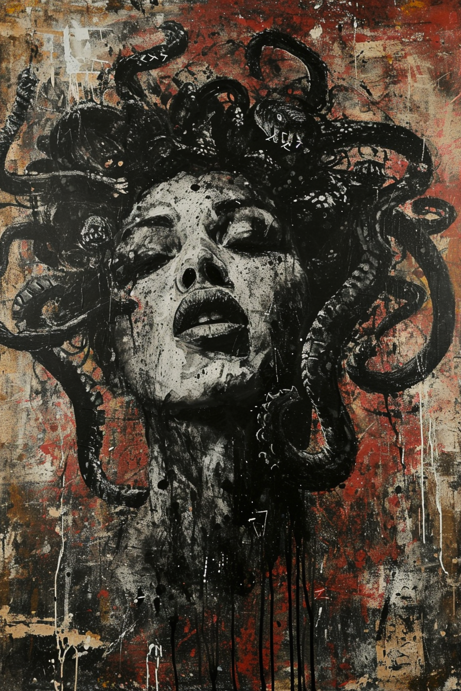 Medusa Glass Wall Art