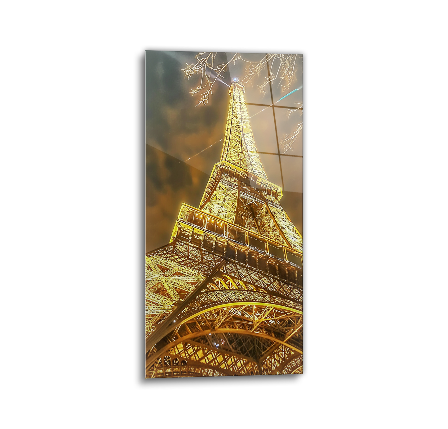 Eifel Tower Glass Wall Art