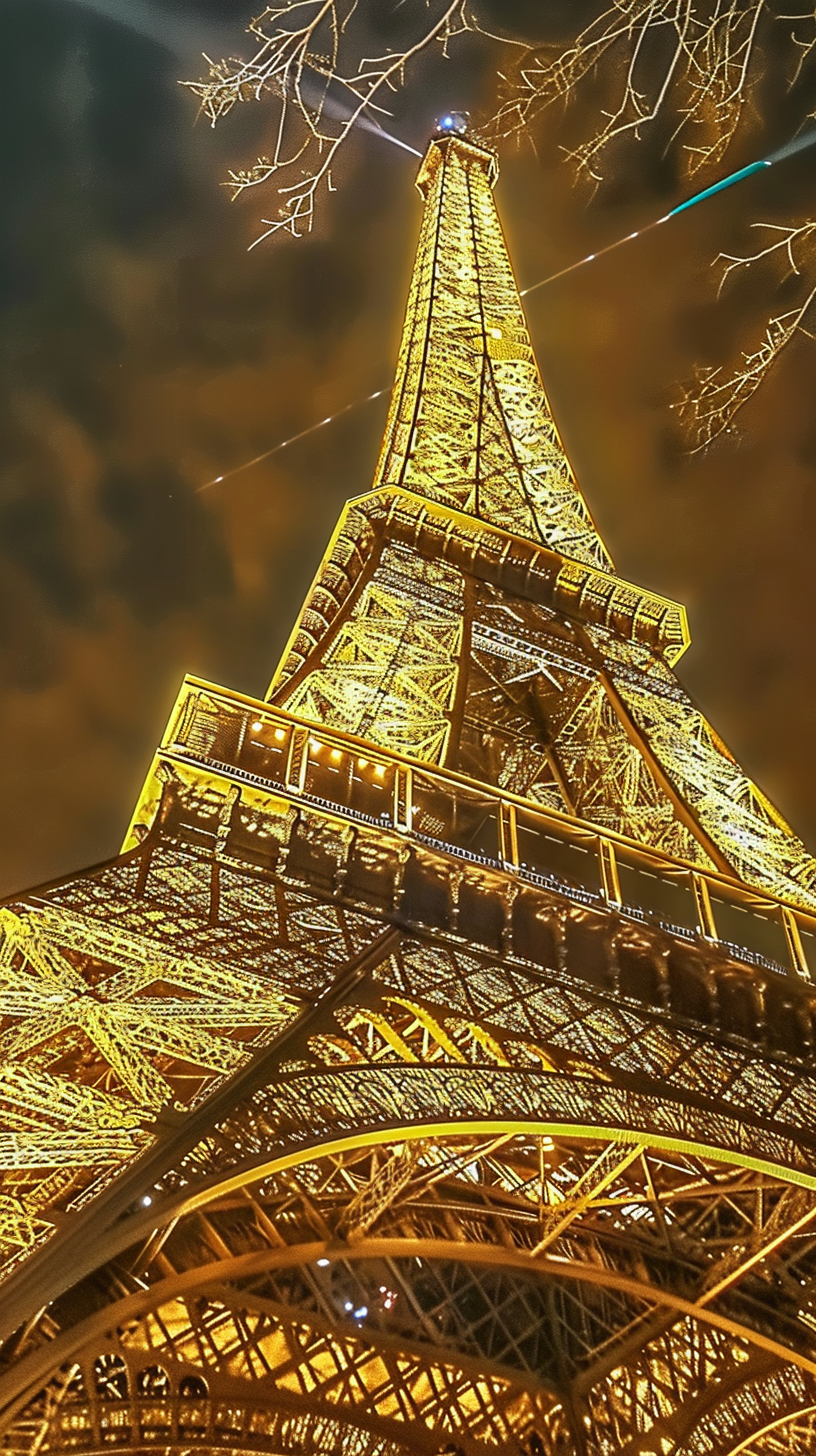 Eifel Tower Glass Wall Art