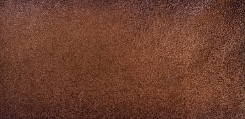 Printed Glass Kitchen Splashback Brown Leather