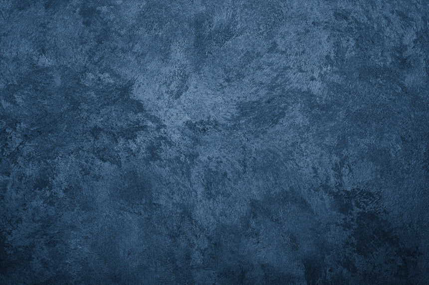 Printed Glass Kitchen Splashback Blue Venetian Plaster