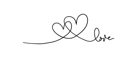 Printed Glass Kitchen Splashback Linear Love