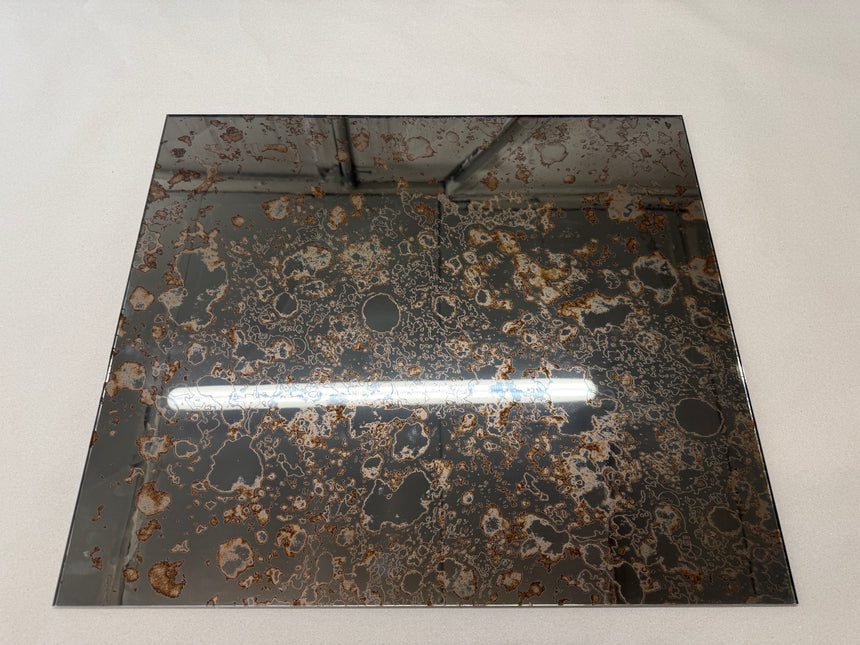 Toughened Antique Bronze Mirror Glass Splashback