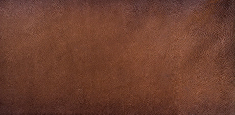 Brown leather glass kitchen splashback