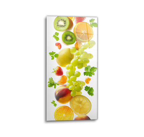 fruit platter glass wall art