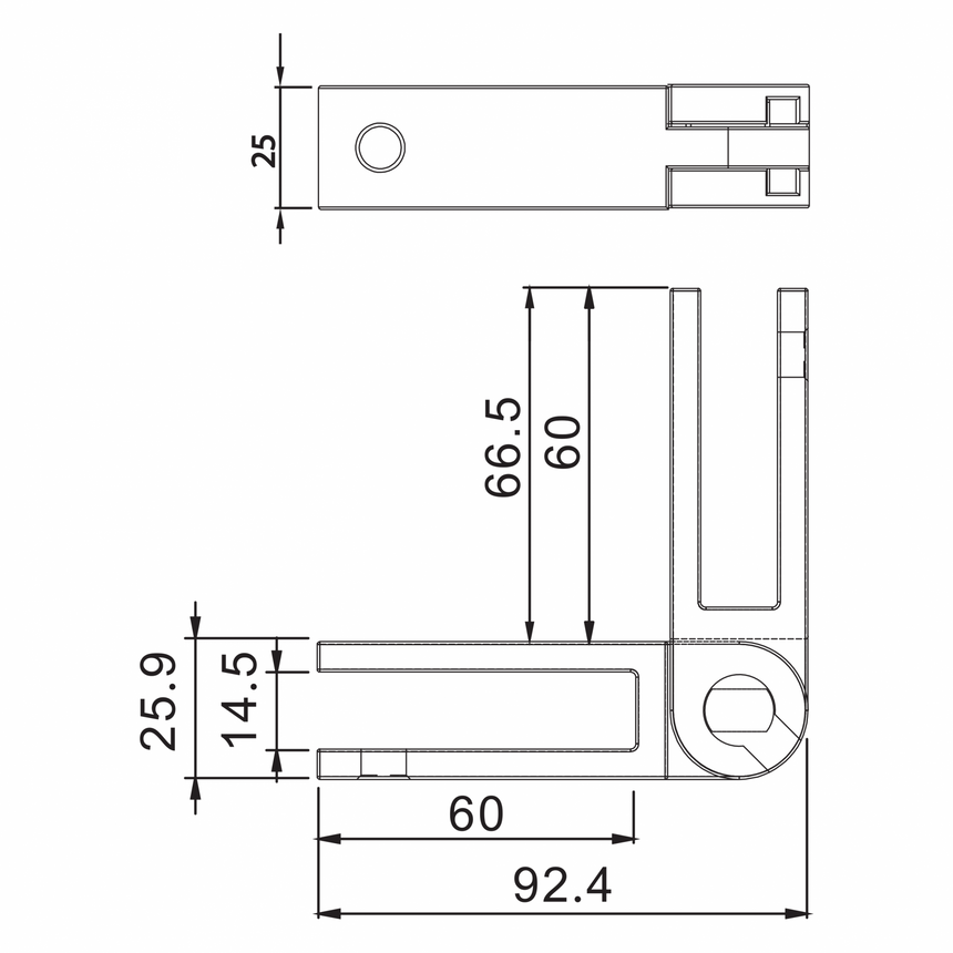 glass to glass panel support dimensions