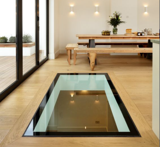 39mm Walk On Glass Floor