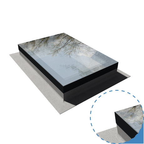Infinity framed flat rooflight 600 x 900 / 1000 x 1200 / 1000 x 1500mm