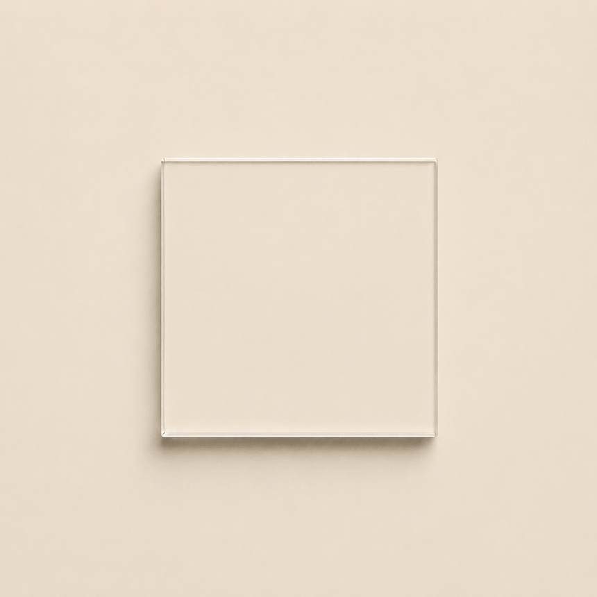 Limewash White Glass Splashback
