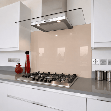 Pink Plaster Glass Splashback