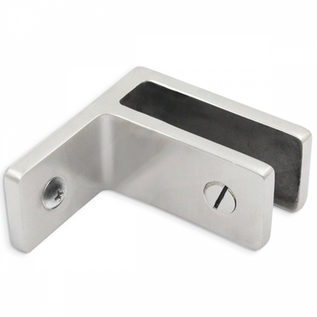 Wall to glass panel support