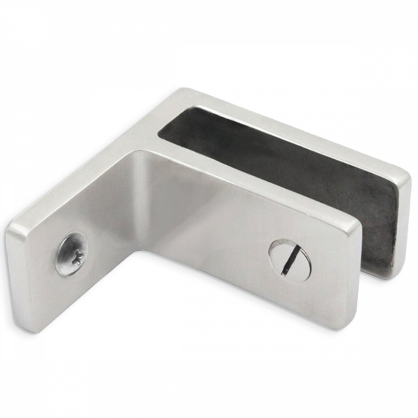 Wall to glass panel support